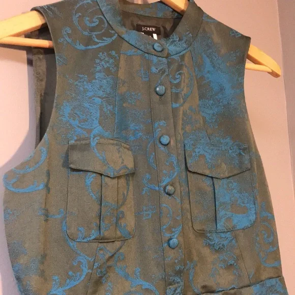 J Crew Sleeveless Button Front Dress - Picture 2 of 10